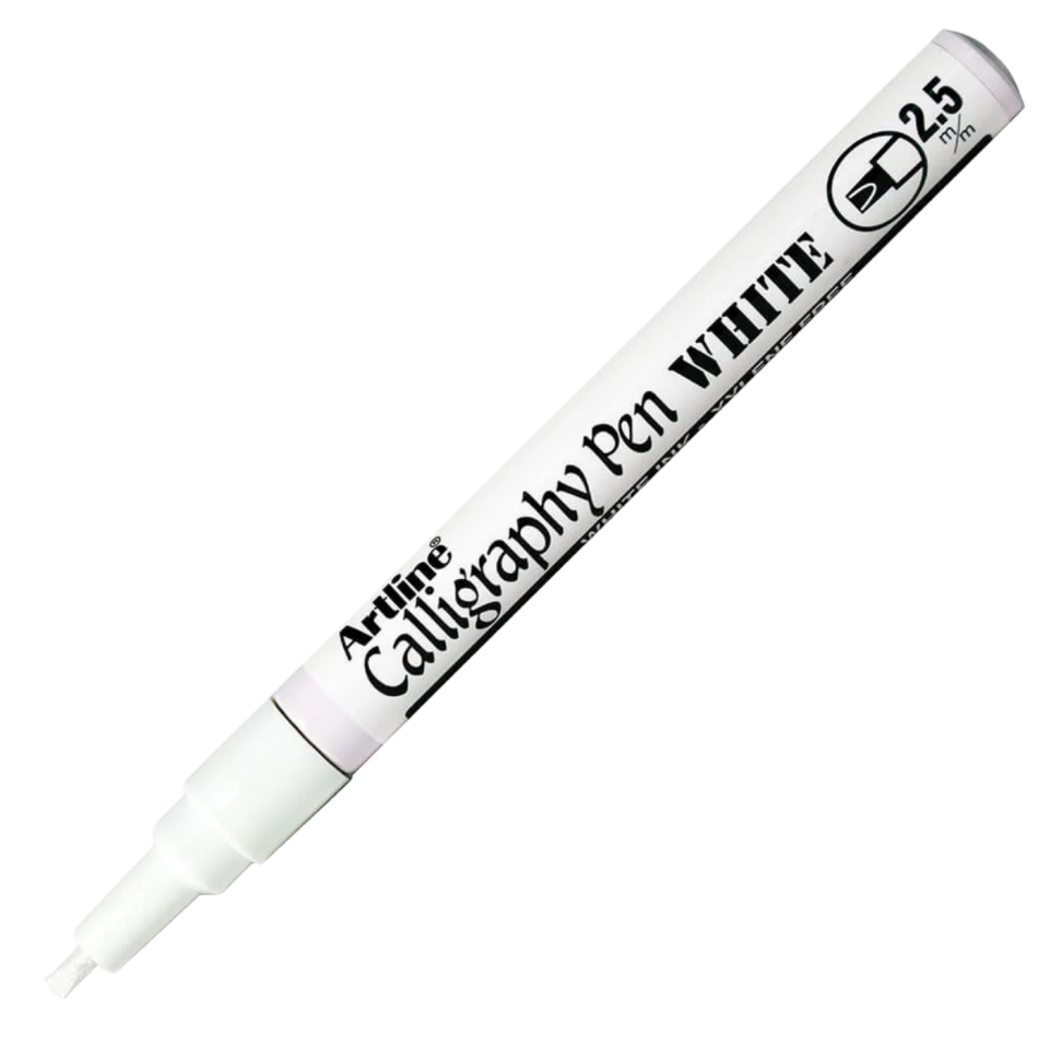 Artline 993XF Calligraphy Kalem Metalik Beyaz 2.5 mm