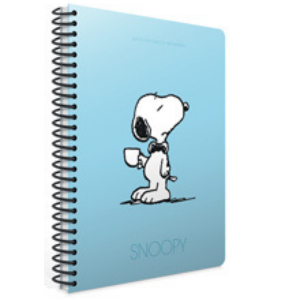 Gıpta 7317 Snoopy Spiralli Pp Kapak A4 Çizgili Defter 80 Yaprak Mavi