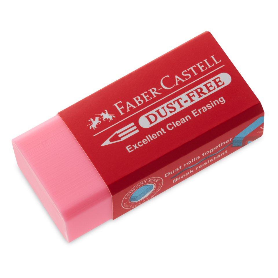 Faber-Castell Dust-Free Renkli Sınav Silgisi Mavi