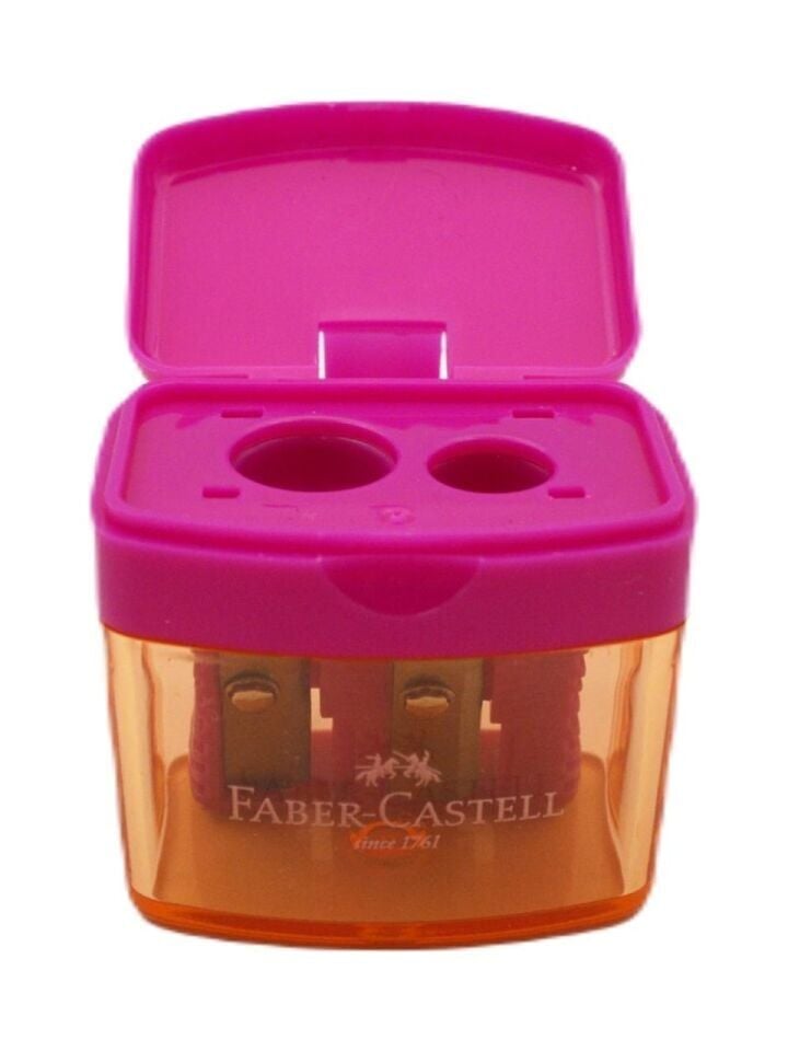Faber-Castell Trendy Minibox Duo Kalemtıras Pembe