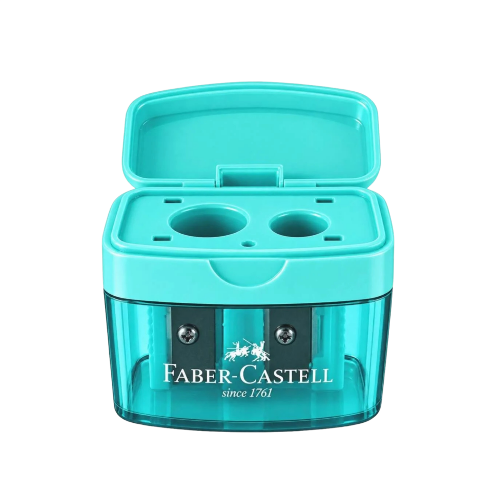 Faber-Castell Minibox Duo Kalemtıraş Trendy 382901 Pembe