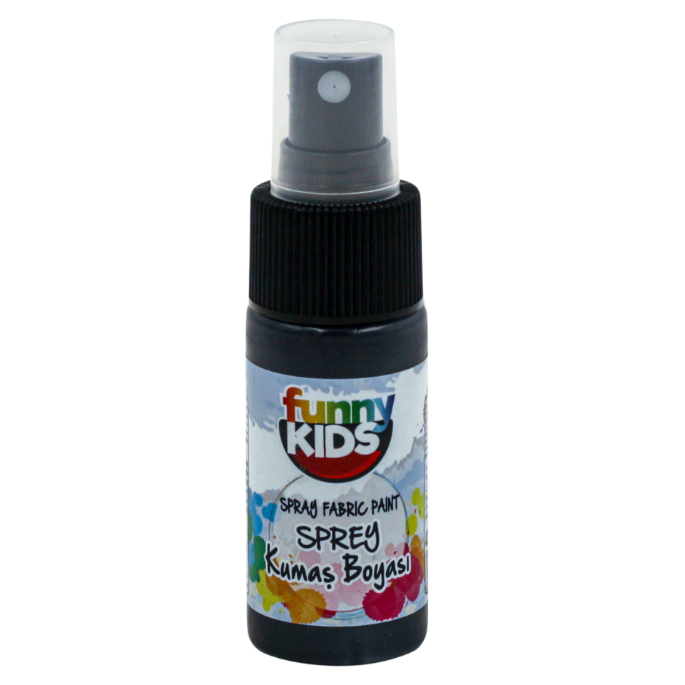 Rich Funny Kids Sprey Kumaş Boyası Siyah 25 ml 04756