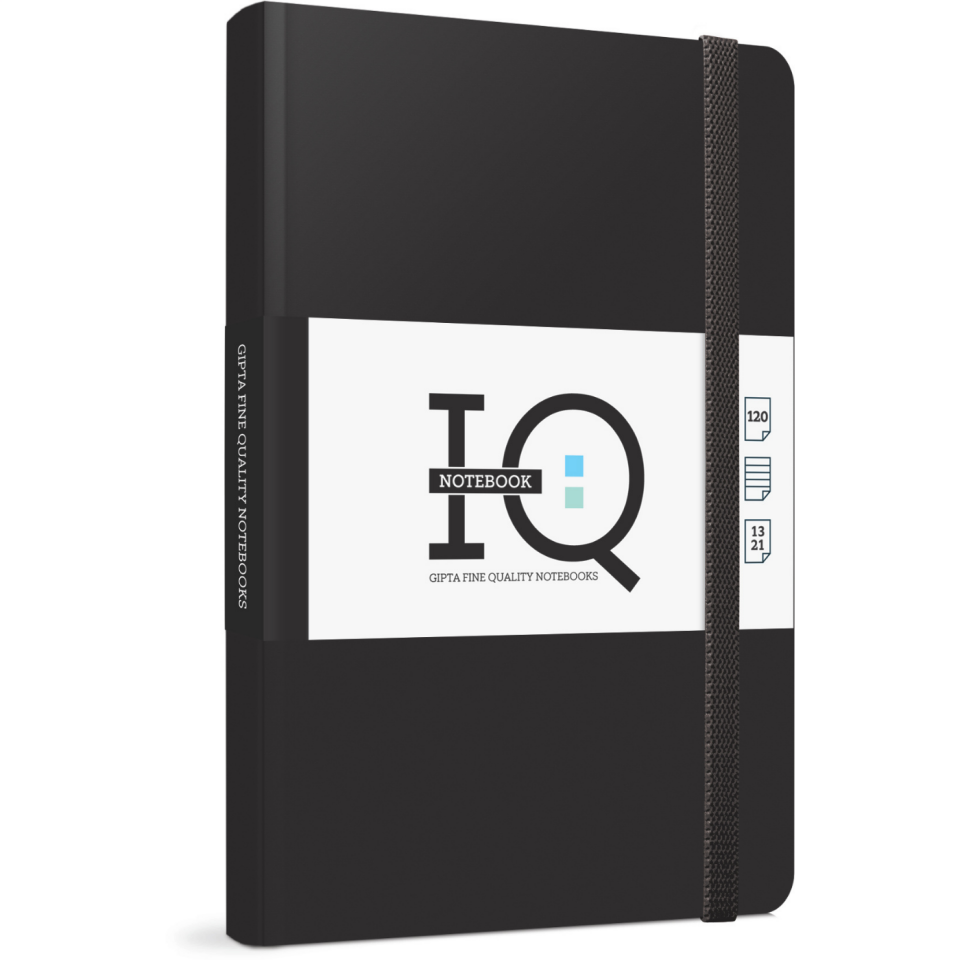 Gıpta 3943 IQ İp Dikiş Cilt Kapak 13x21 Çizgili Defter 120 Yaprak Pembe