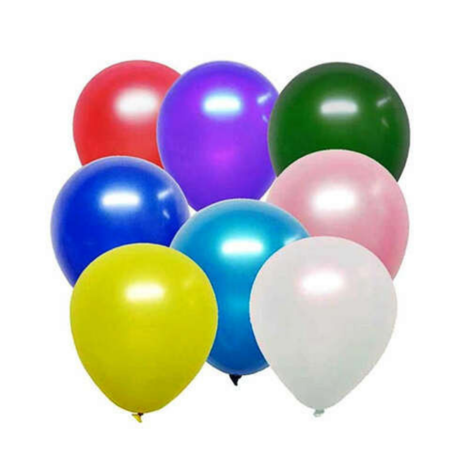 Balon Metalık Karışık Renk 12 Inc 100'lü