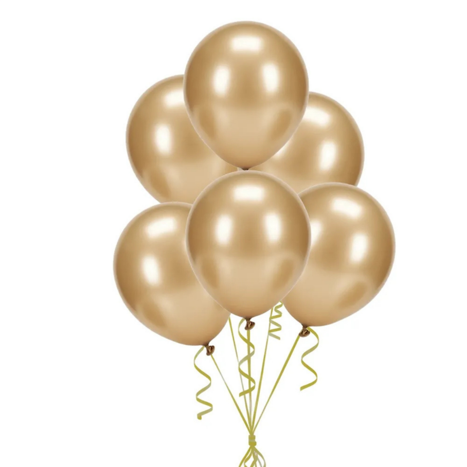 Balon Metalik Gold Renk 13 Inc 100'lü