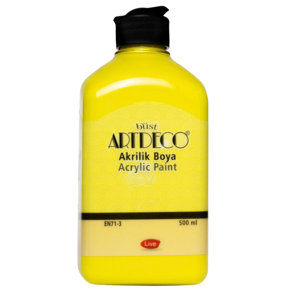 Artdeco 3627 Akrilik Boya Limon Sarı 500 ml