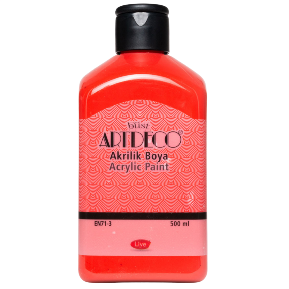 Artdeco 3043 Akrilik Boya Domates Kırmızı 500 ml