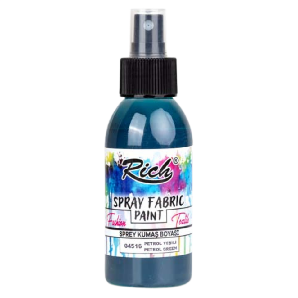 Rich Sprey Kumaş Boyası Petrol Yeşili 100 ml 04516