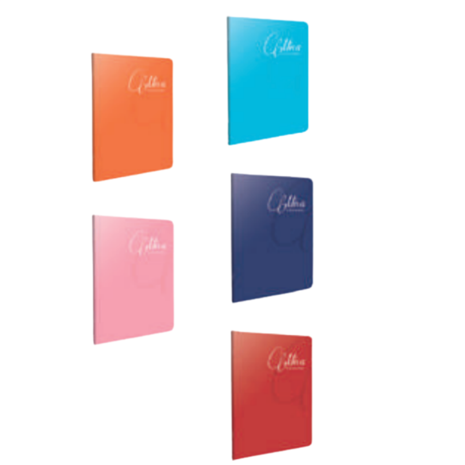 Gıpta 1709 Mica Dikişli PP Kapak A5 40 Yaprak Çizgili Defter Pudra Pembe