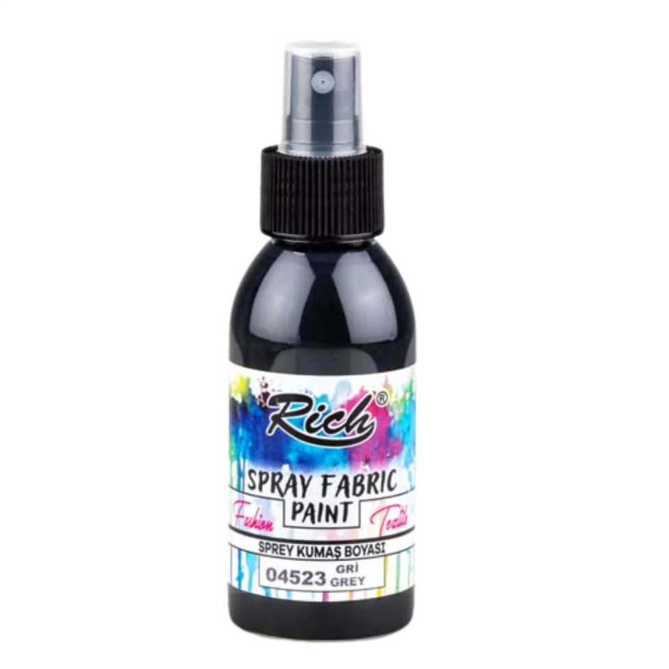 Rich Sprey Kumaş Boyası Gri 100 ml 04523