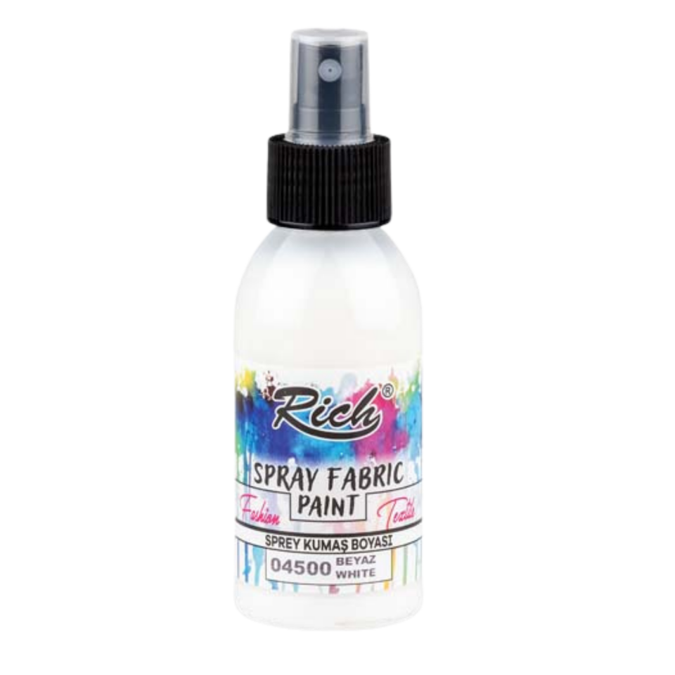 Rich Sprey Kumaş Boyası Beyaz 100 ml 04500