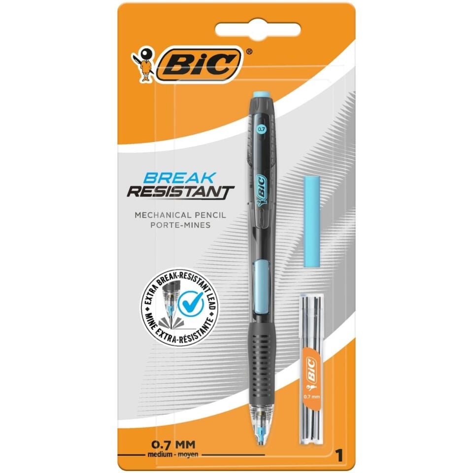 Bic Break Resistant 0.7 mm Versatil Kalem Seti 1 Kalem + 1 Silgi + 6'lı Uç Yeşil