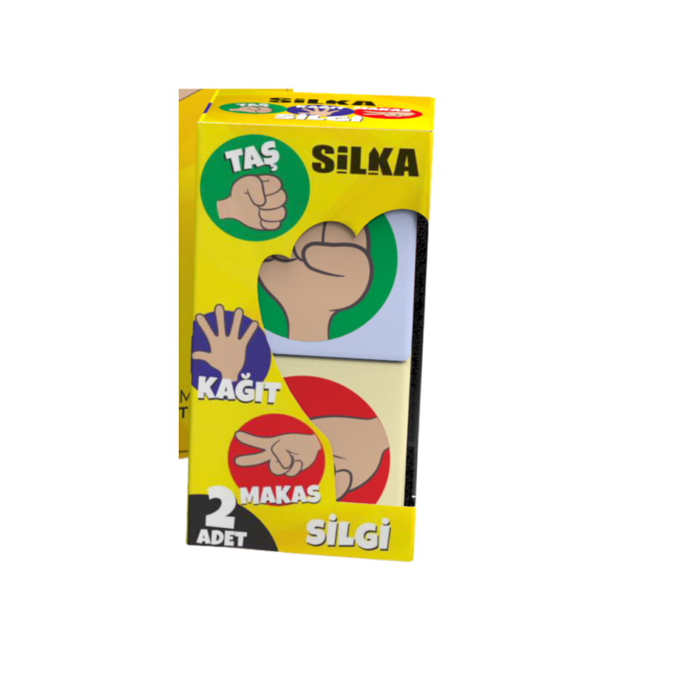 Silka Silka 1039 Taş, Kağıt, Makas Oyuncak Silgi