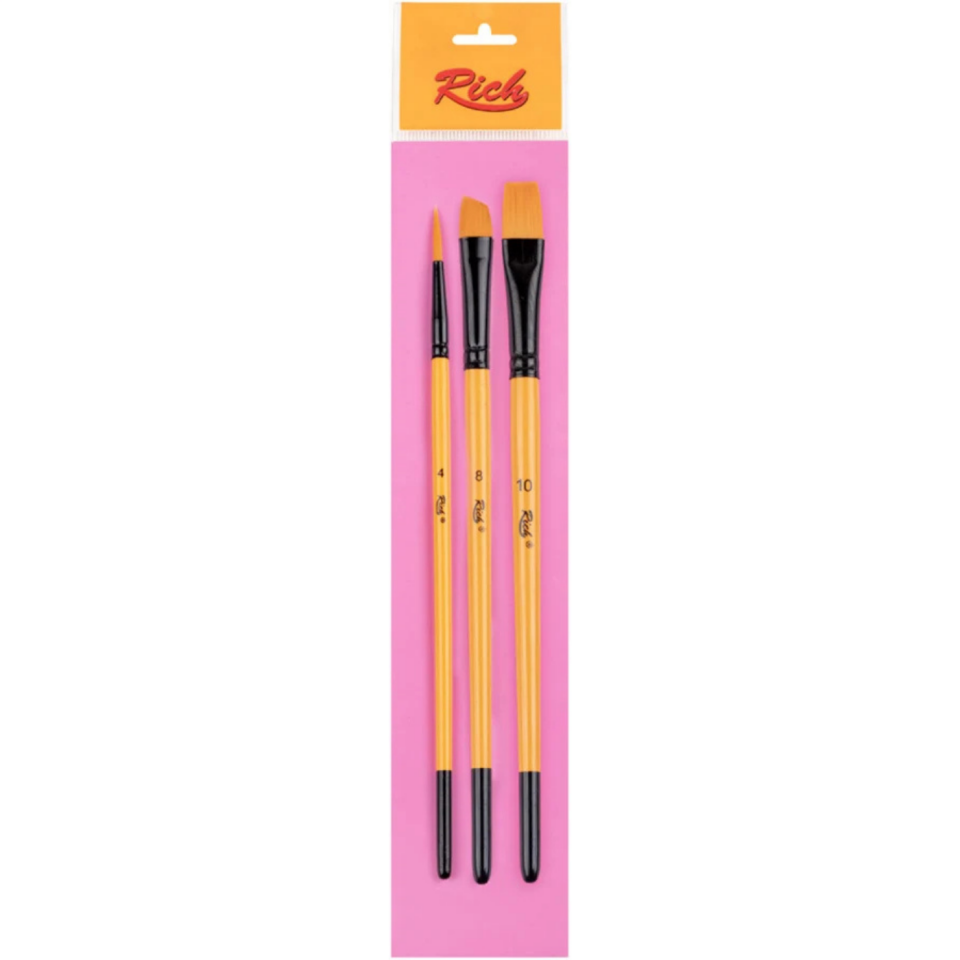 Rich Art 17336 Set 10 Karışık Fırça 3'lü