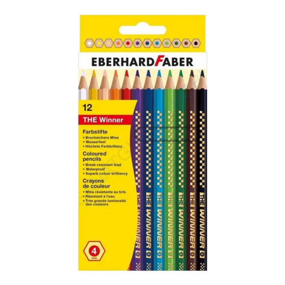 Eberhard Faber The Winner Kuru Boya 4 mm. Mine 12 Renk 518212