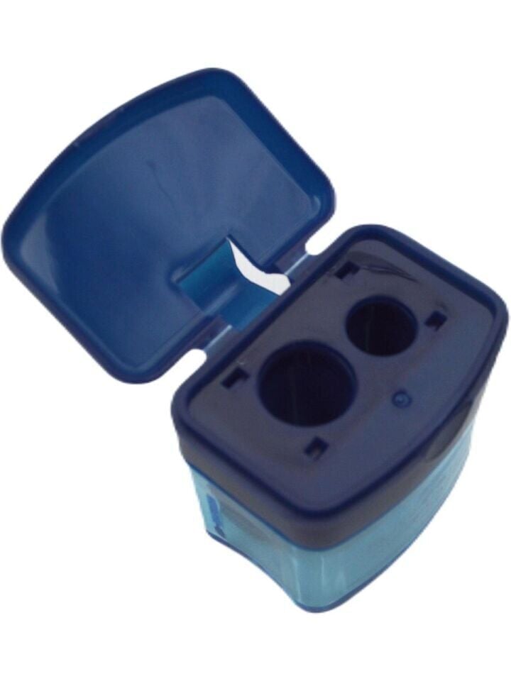Faber-Castell Minibox Duo Kalemtıraş Pastel 382902 Mavi