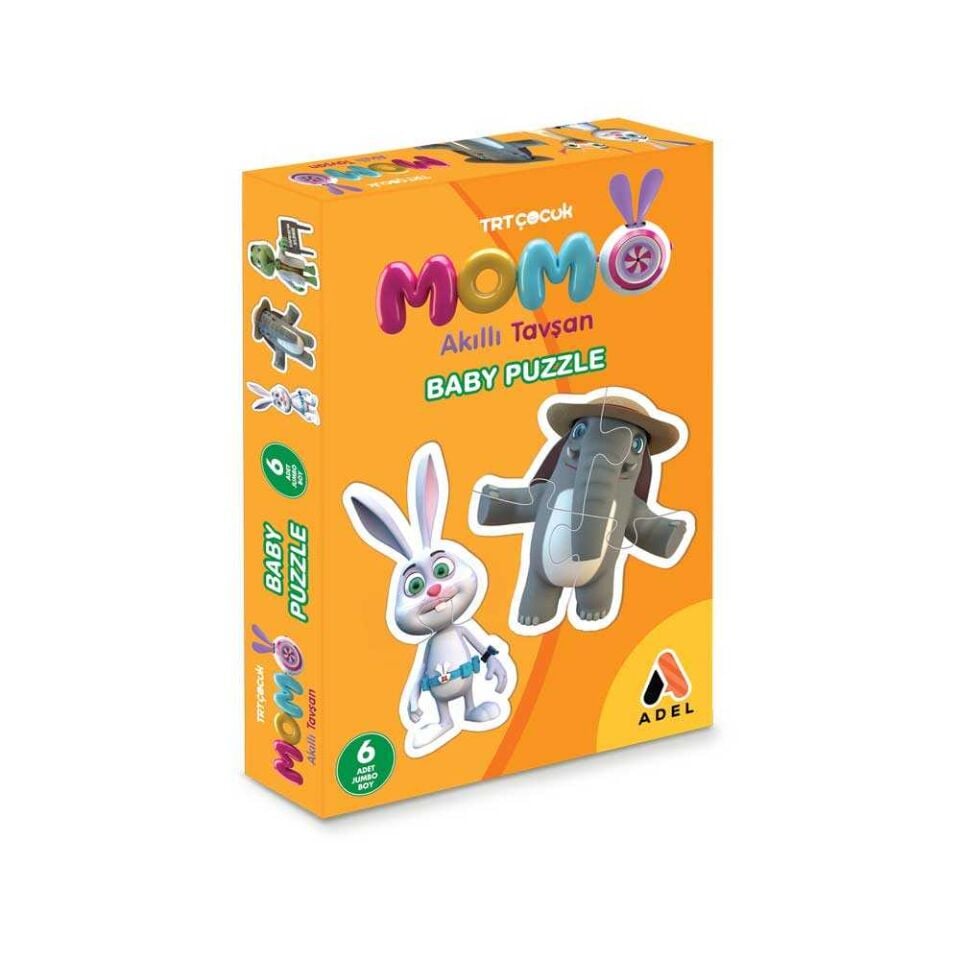 Adel Trt Çocuk Puzzle Tavşan Momo Baby 16 Parça 000515