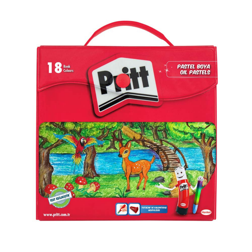 Pritt Prıtt 1048063 Pastel Boya Çantalı 18'li