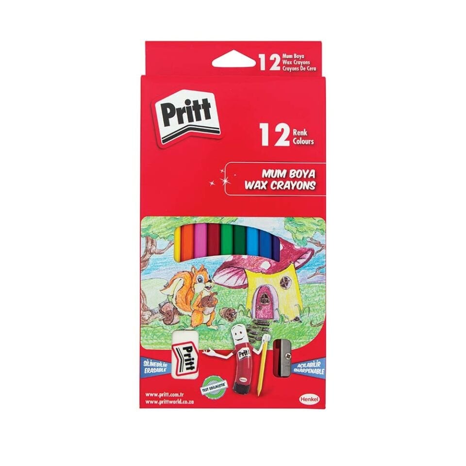 Pritt Prıtt 1433960 Silinebilir Pastel Boya 12'li