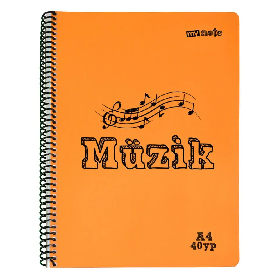 MyNote Flex Pp Müzik Defteri A4 40 yp Sarı