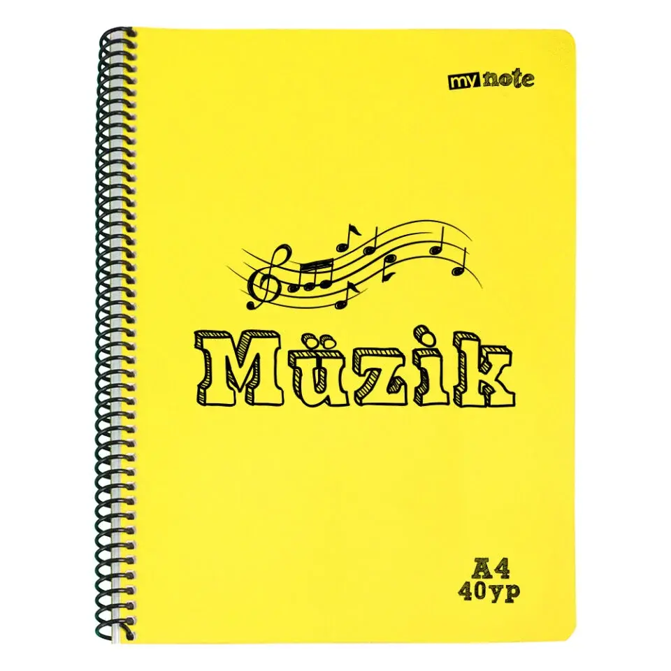 MyNote Flex Pp Müzik Defteri A4 40 yp Kırmızı