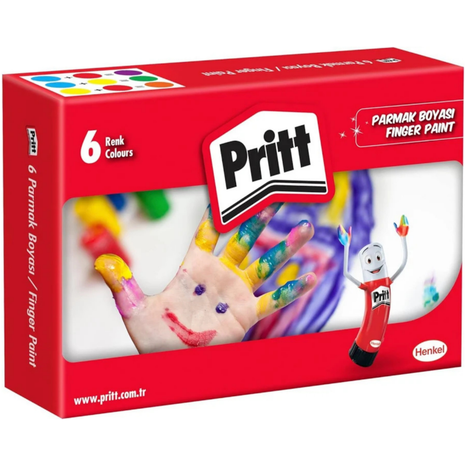 Pritt Pritt 1221355 Parmak Boyası 6 Renk 30ml
