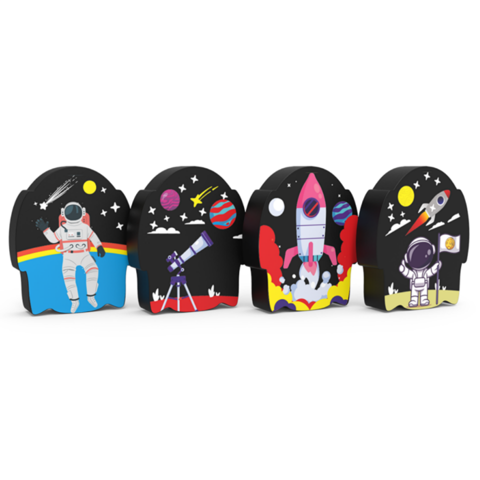 Silka Silka 55 Galaxi  Oyuncak Silgi 4'lü