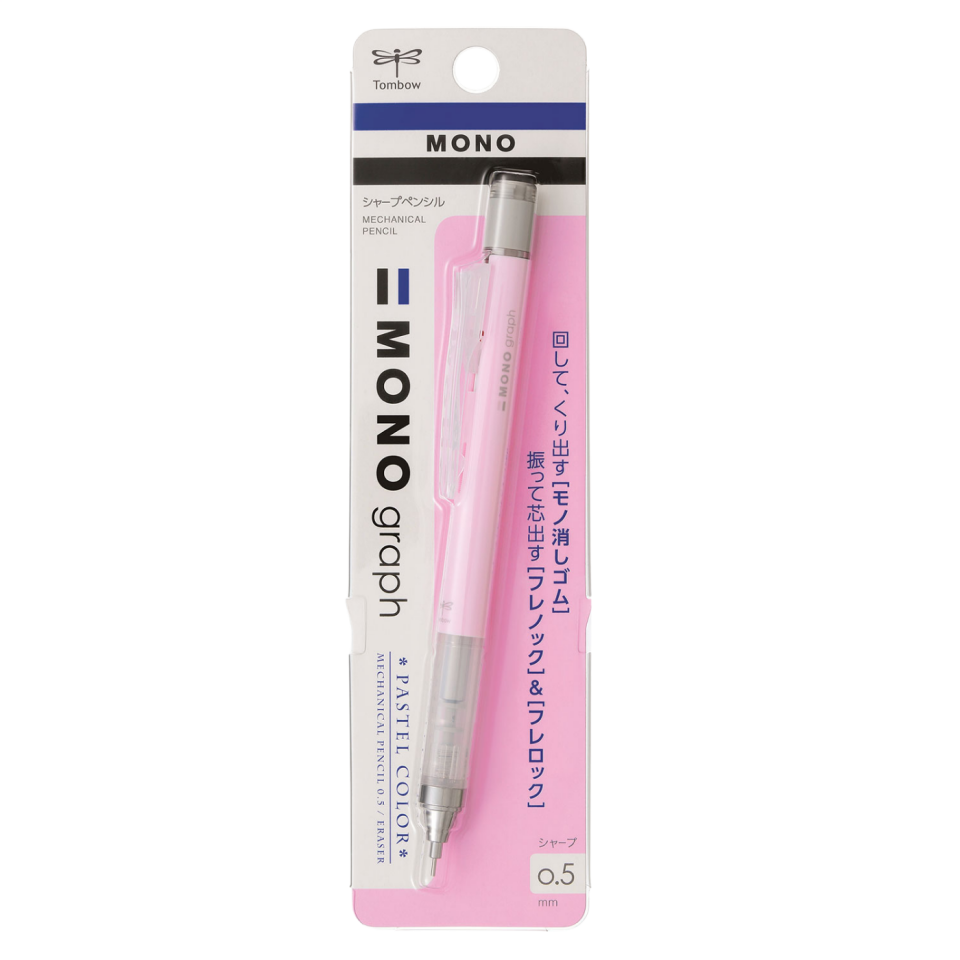 Tombow Mono Graph 0.5 mm Versatil - Uçlu Kalem Mercan Pembe