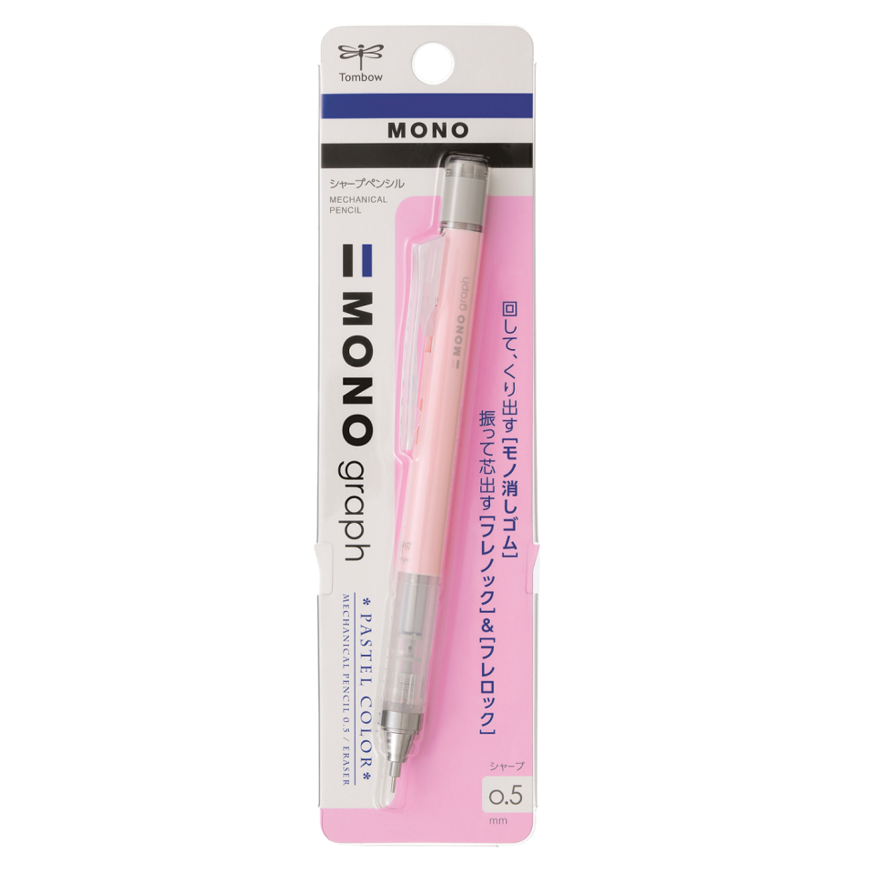 Tombow Mono Graph 0.5 mm Versatil - Uçlu Kalem Sakura Pembe
