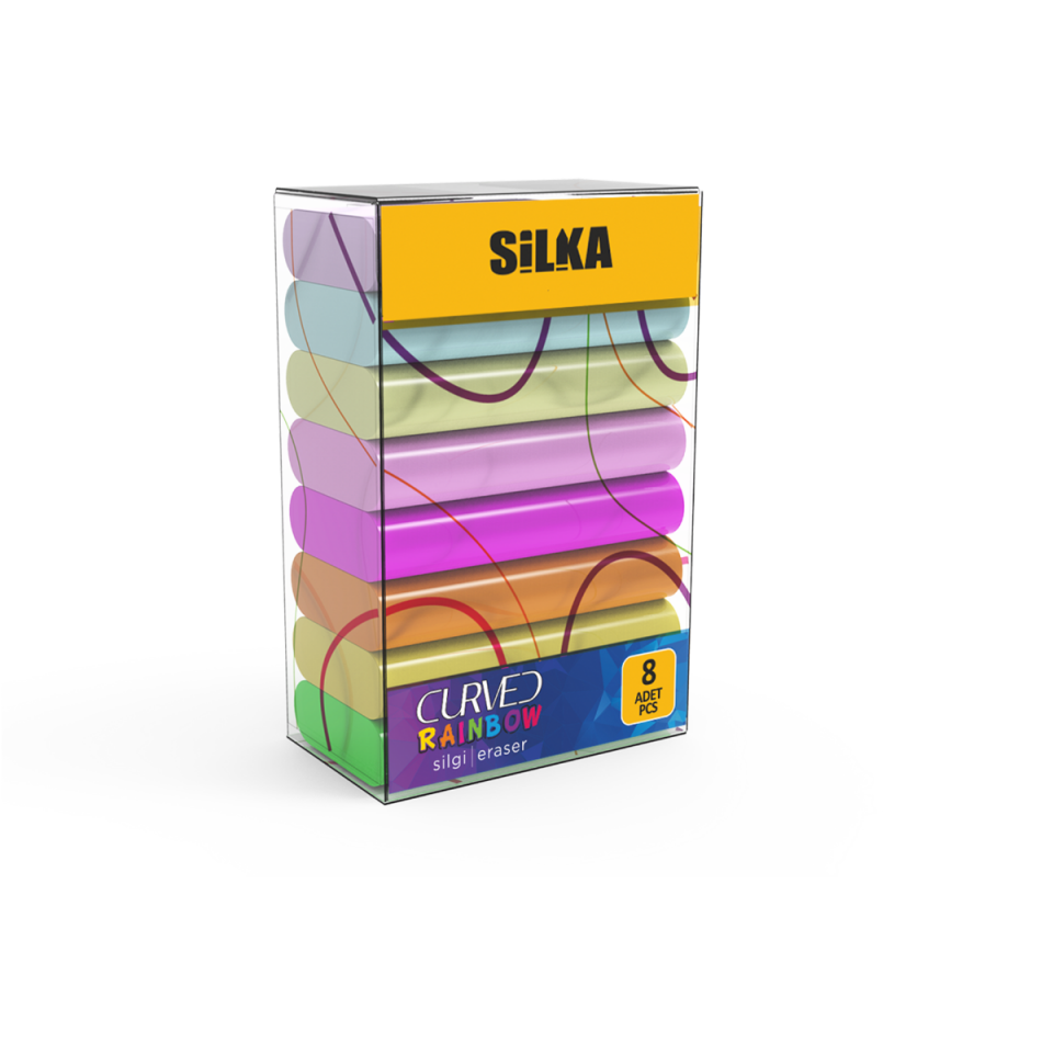 Silka Silka 51 Curved Rainbow Silgi 8'li
