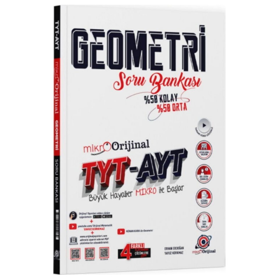 Orijinal Yayınları TYT AYT Geometri Mikro Soru Bankası