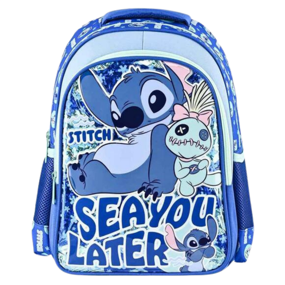 Frocx Stitch Desenli Mavi Okul Çantası OTTO.49149