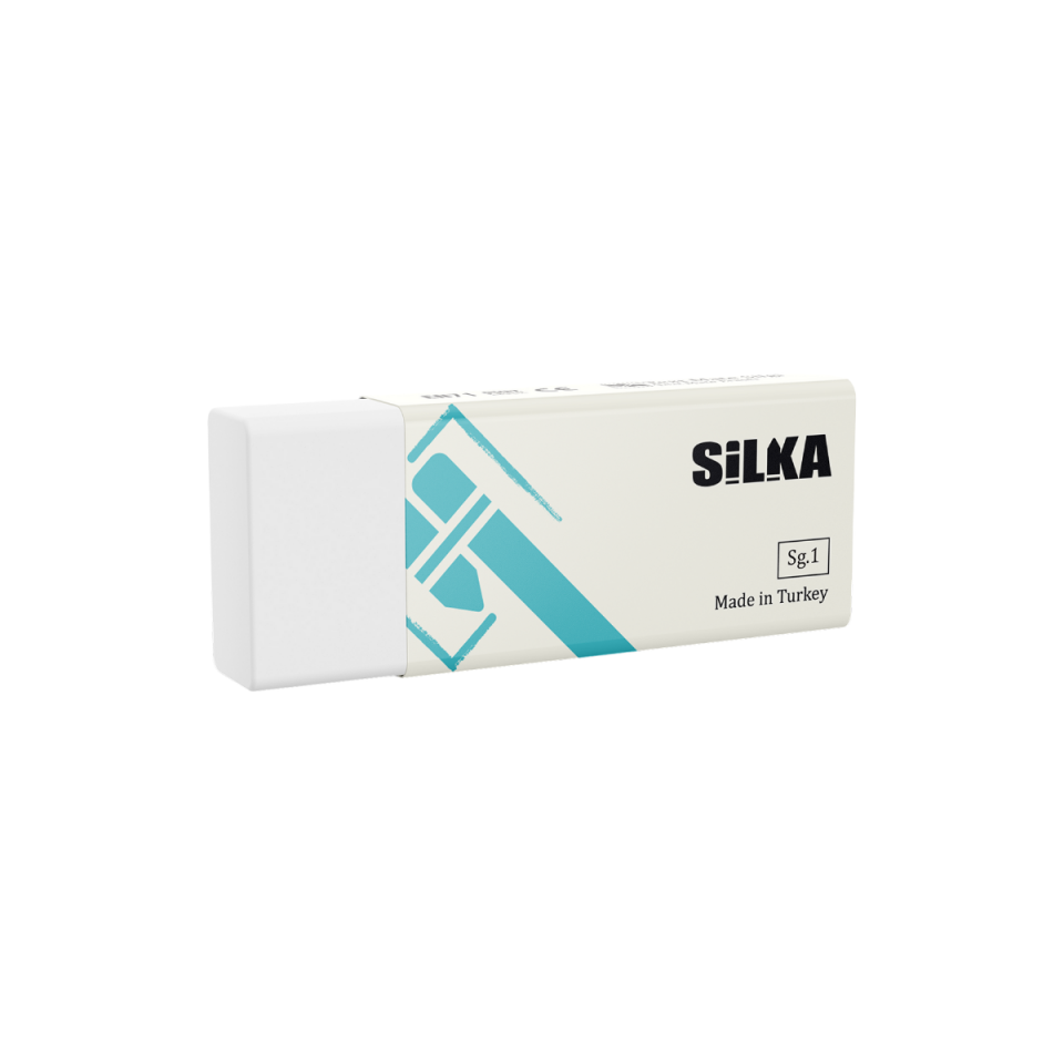 Silka 2-24 Beyaz Text Mate Orta Boy Silgi