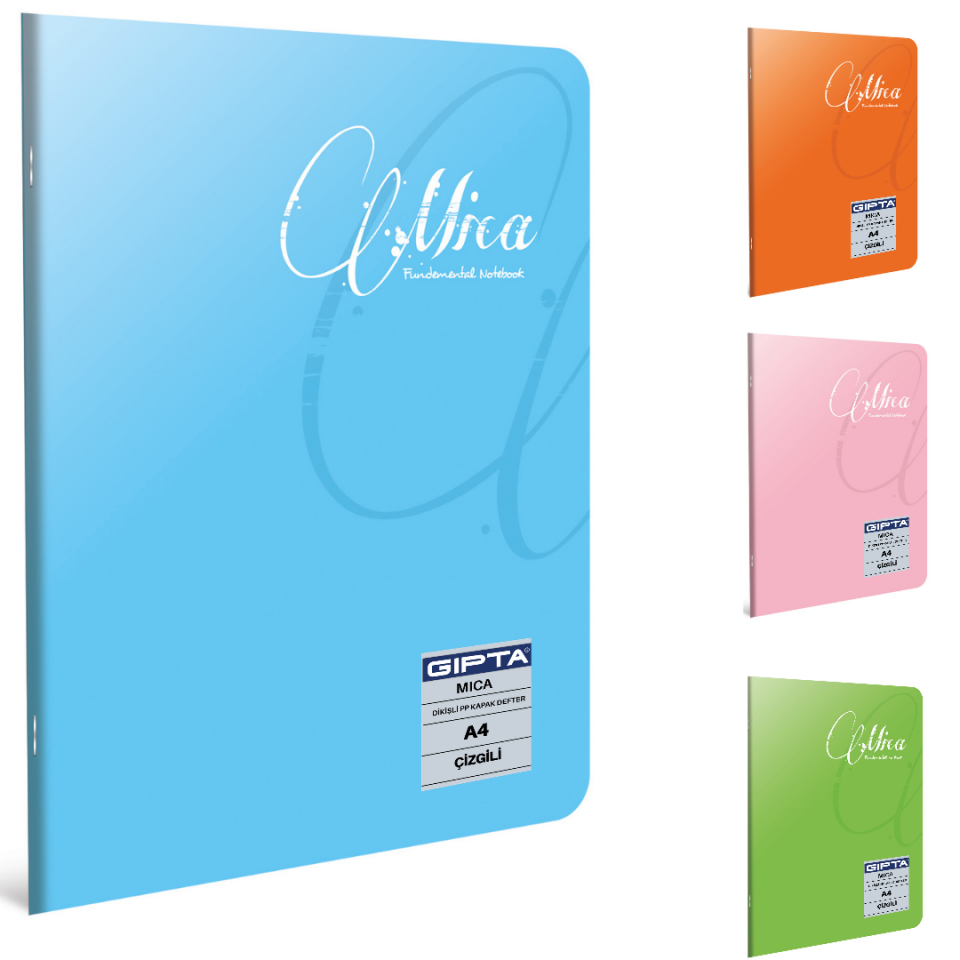 Gıpta Mica Dikişli Pp Kapak A4 Çizgili Defter