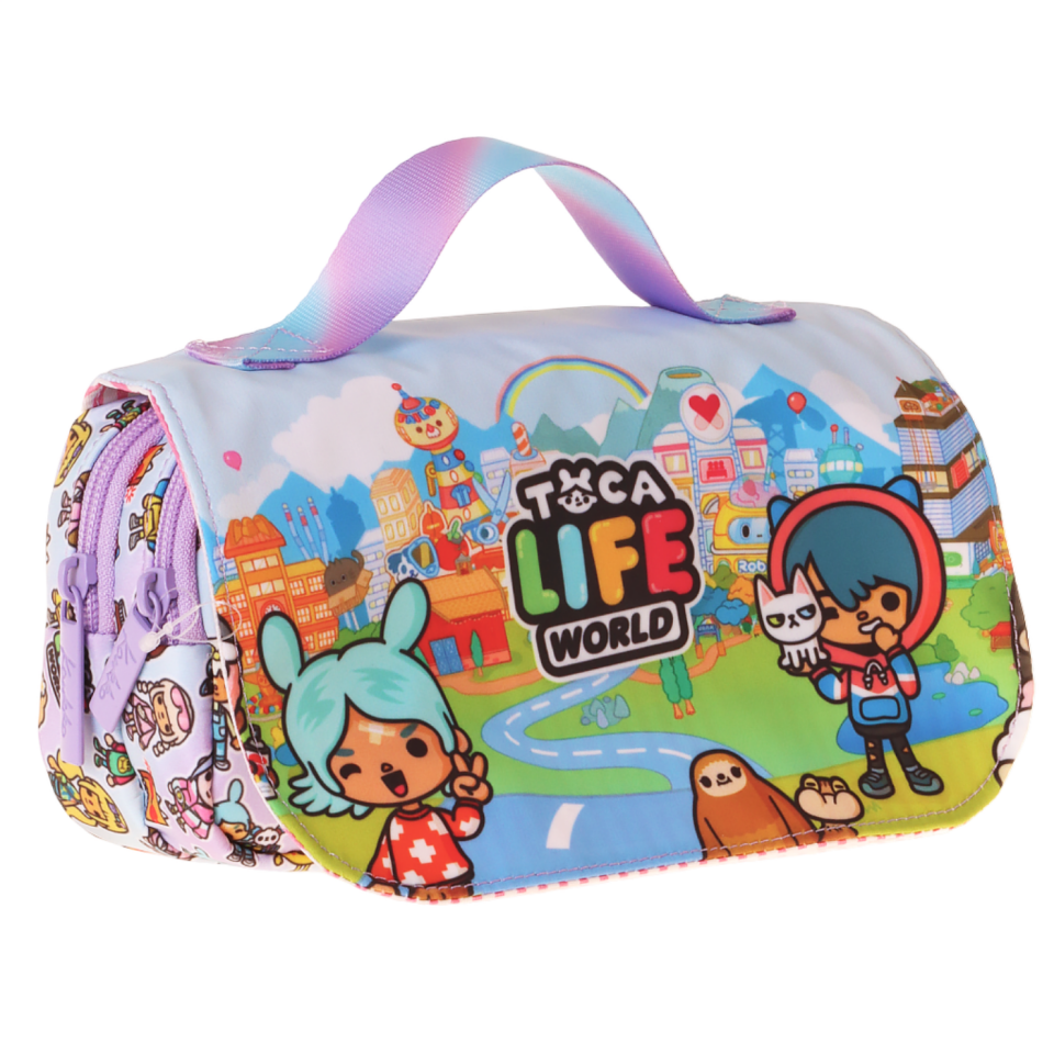 Kaukko Kids Okul Çanta Seti Toca Life  Kalem Çantası