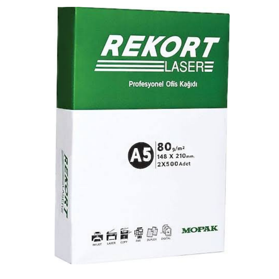 Mopak Fotokopi Kağıdı 80 gr A5 Rekort 2'li