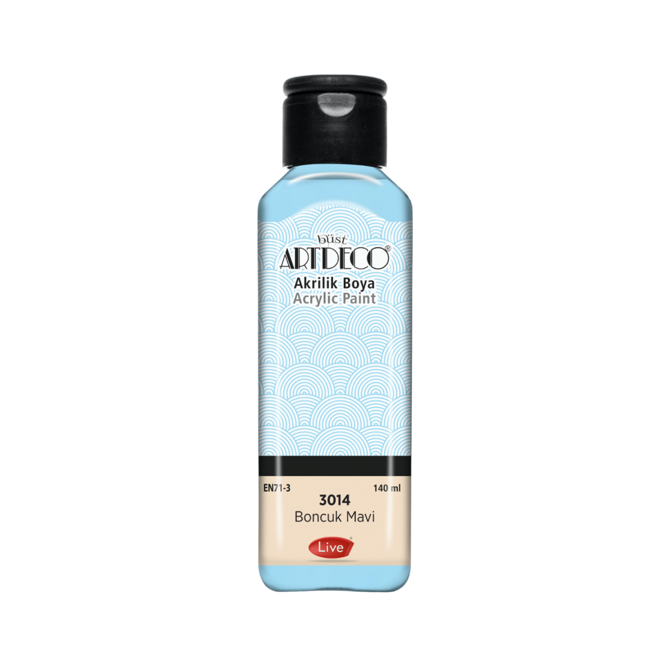 Artdeco 070R-3014 Akrilik Boya 140 ml Boncuk Mavi