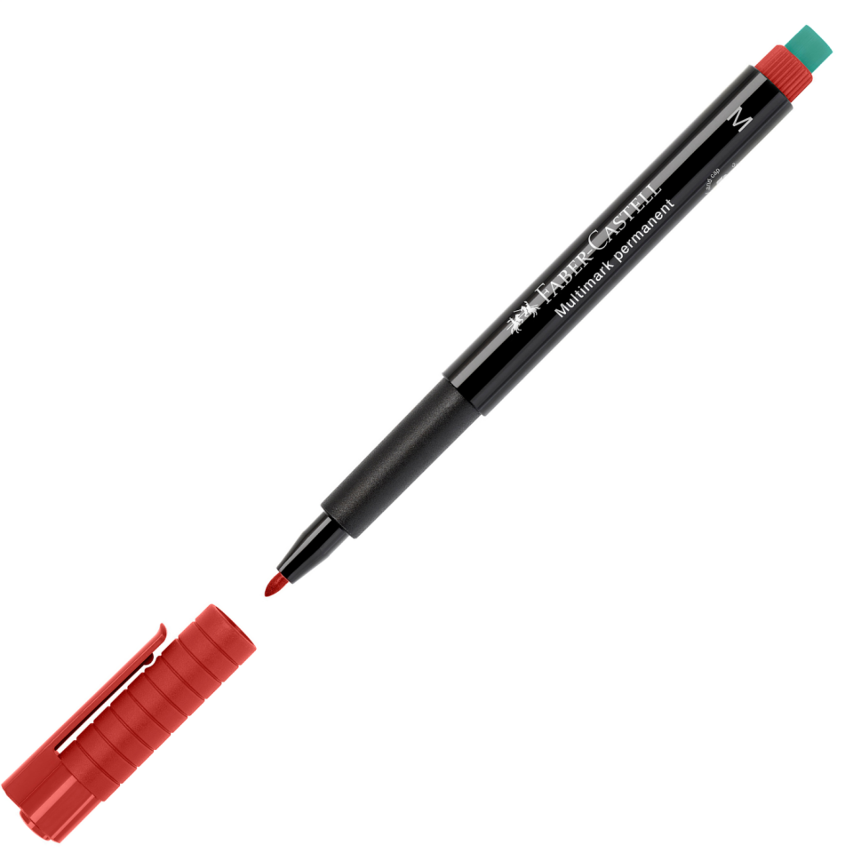 Faber Castell Silgili Asetat Kalemi M Kırmızı 152521