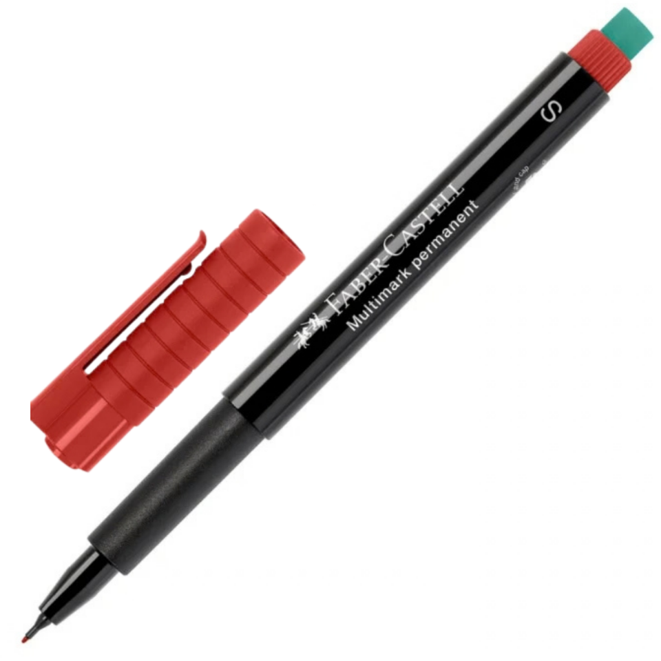 Faber Castell Asetat Kalemi S Kırmızı 152321
