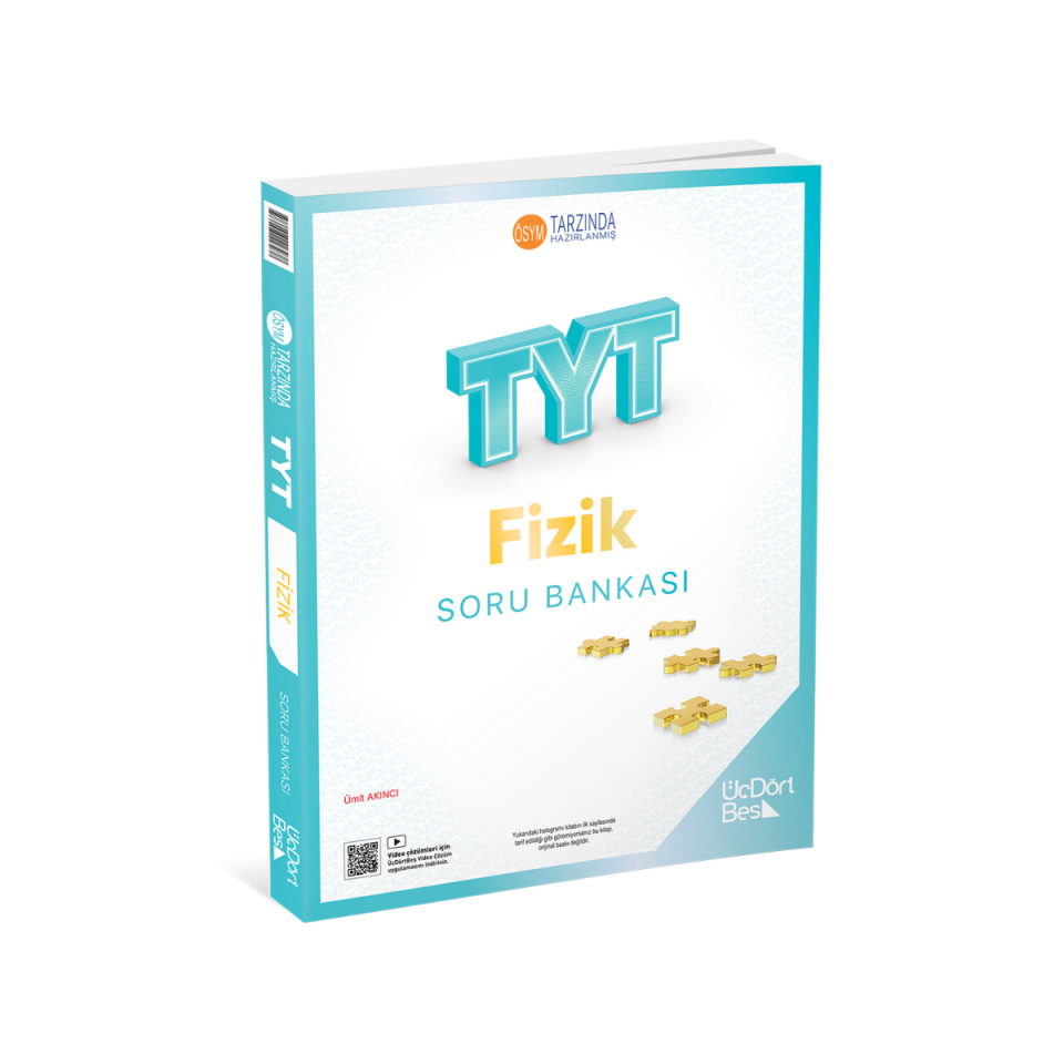 Üçdörtbeş Yayınları TYT Fizik Soru Bankası - Güncel Baskı