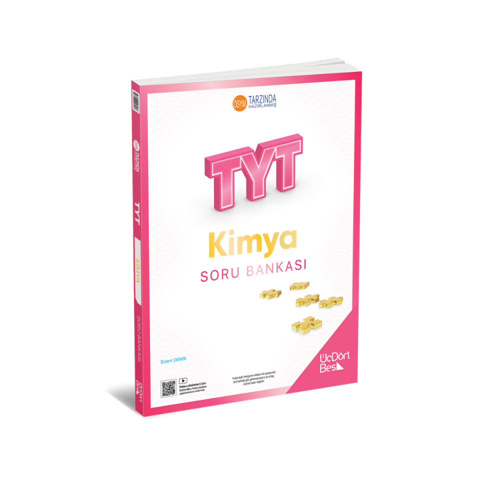 Üçdörtbeş Yayınları TYT Kimya Soru Bankası- Güncel Baskı