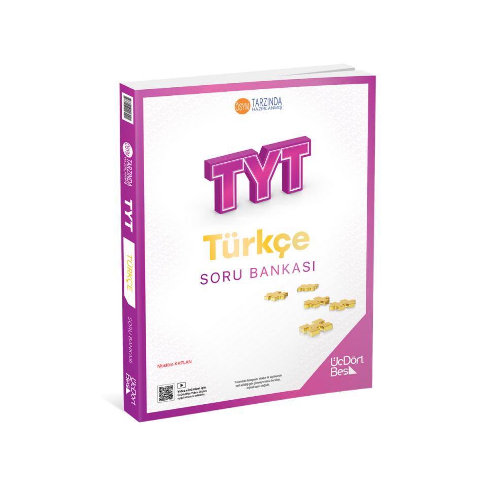 Üçdörtbeş Yayınları TYT Türkçe Soru Bankası - Güncel Baskı