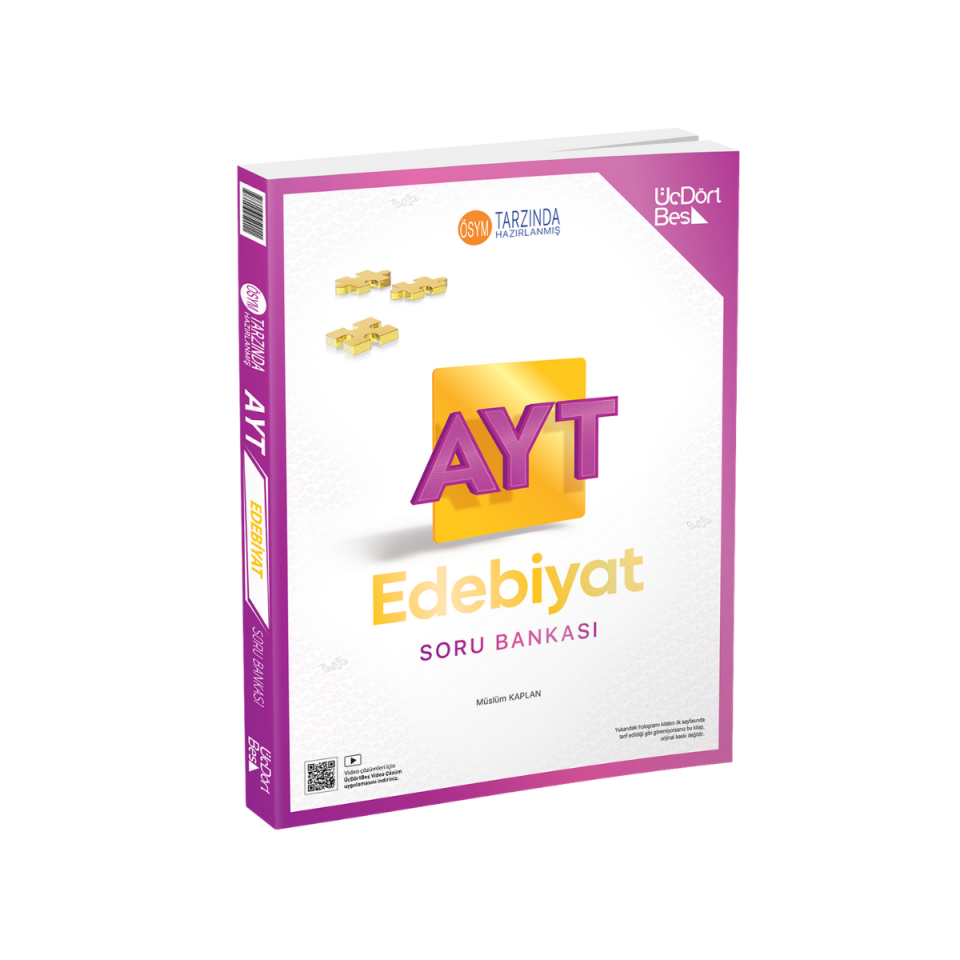 ÜçDörtBeş Yayınları Üçdörtbeş Yayınları AYT Edebiyat Soru Bankası - Güncel Baskı