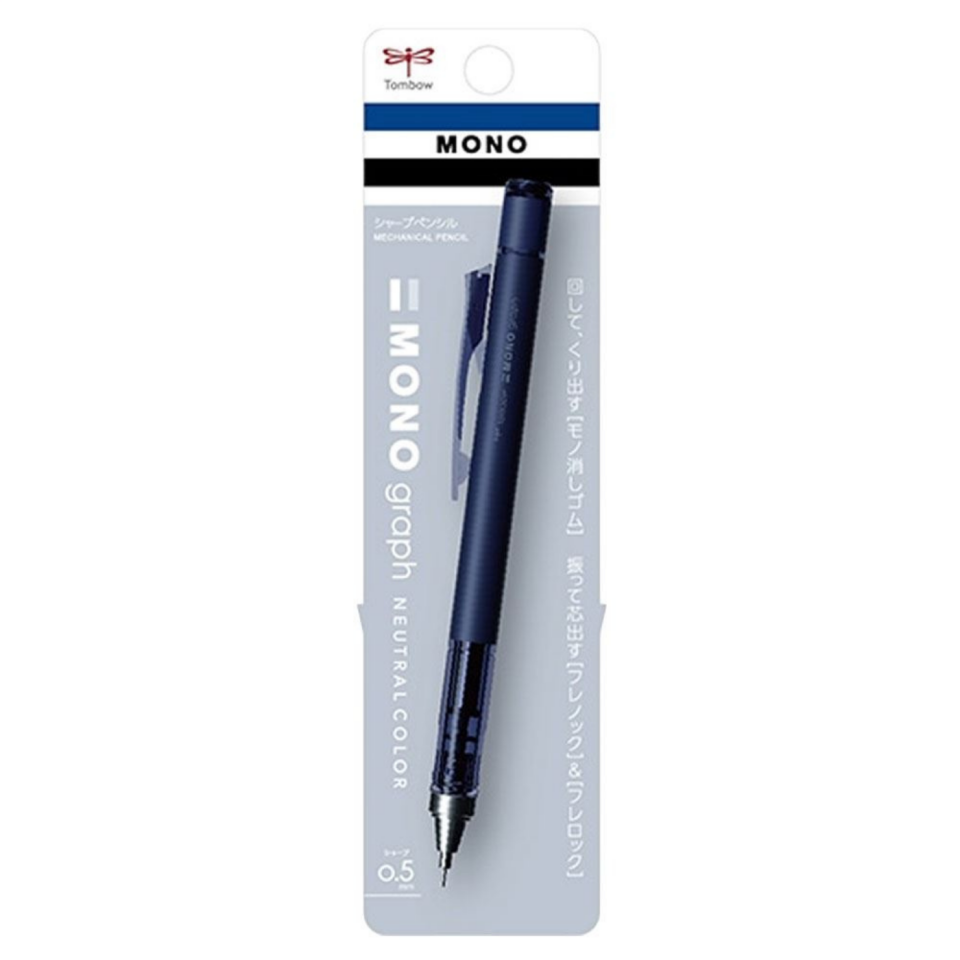 Tombow Mono Graph Neutral Color 0.5 mm Versatil - Uçlu Kalem Mat Lacivert
