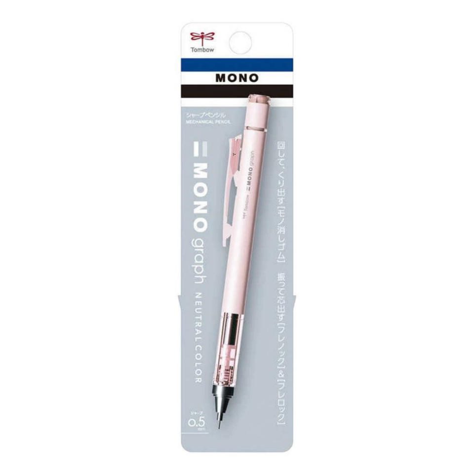 Tombow Mono Graph Neutral Color 0.5 mm Versatil - Uçlu Kalem Mat Pembe
