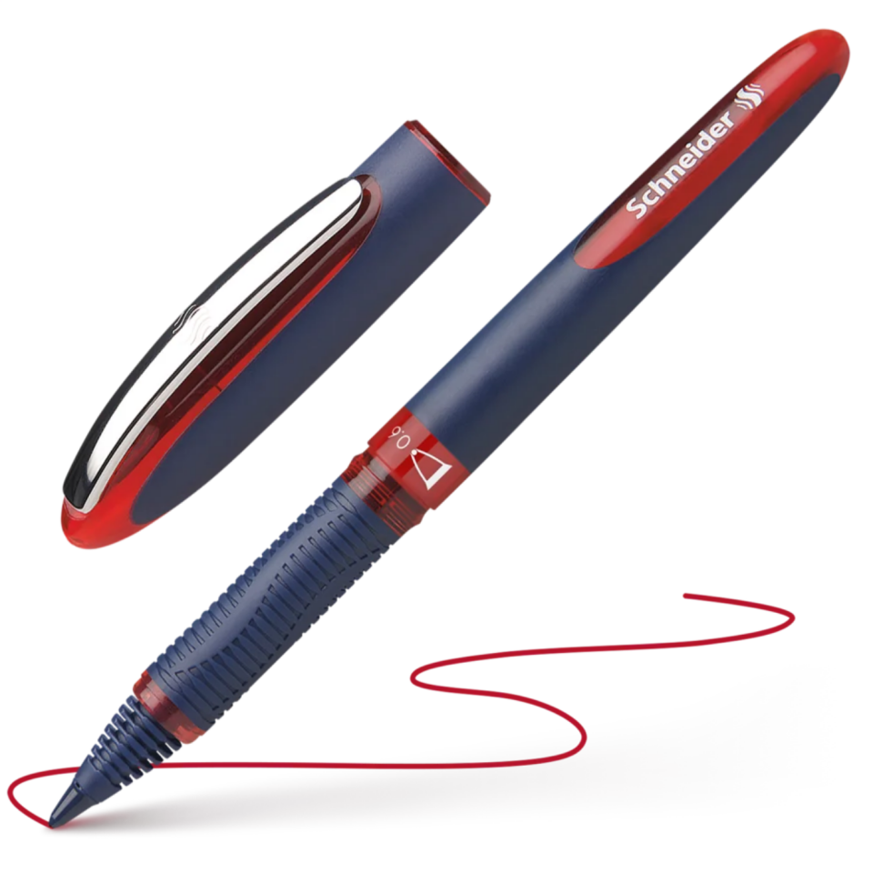 Schneider One Business Konik Uçlu Roller Kalem 0,6 Mm Kırmızı