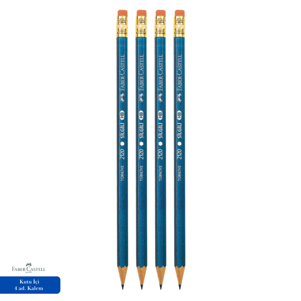 Faber-Castell Köşeli Silgili Kurşun Kalem HB