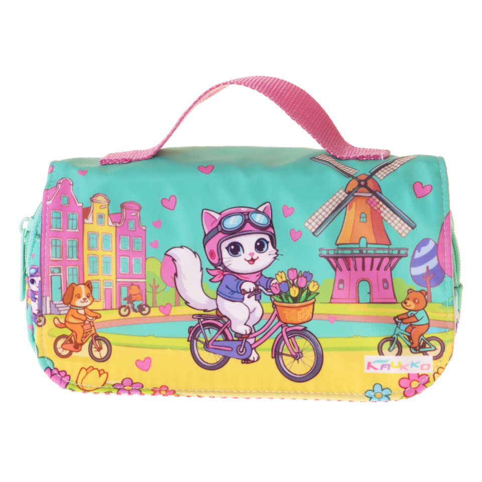 Kaukko Kids Cat Bike Kalem Çantası