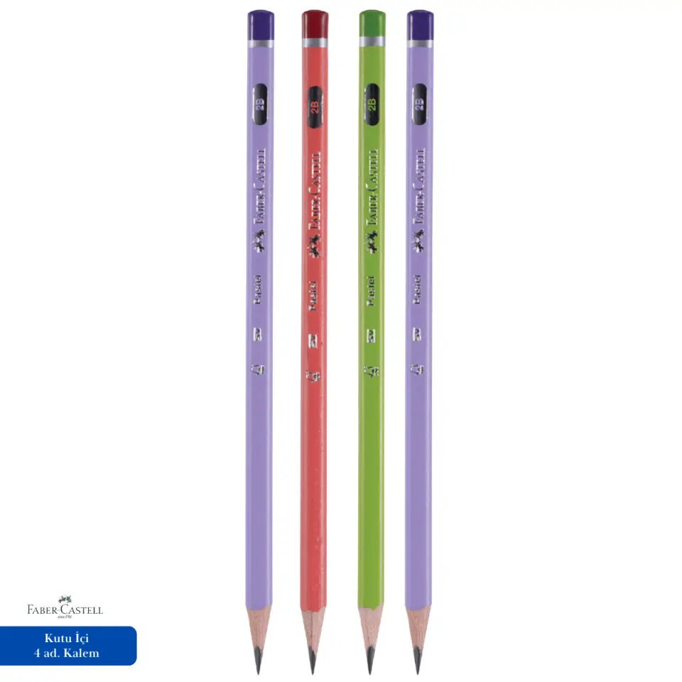 Faber-Castell Pastel Üçgen Silgili Kurşun Kalem 2B