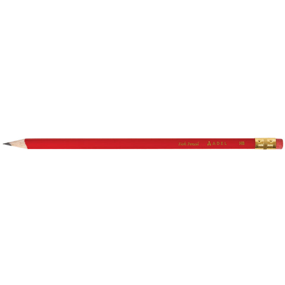 Adel Kurşun Kalem Fish Pencil 121001-01 Kırmızı